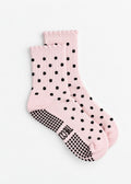 TCC Scalloped Polka Dot Grip Sock
