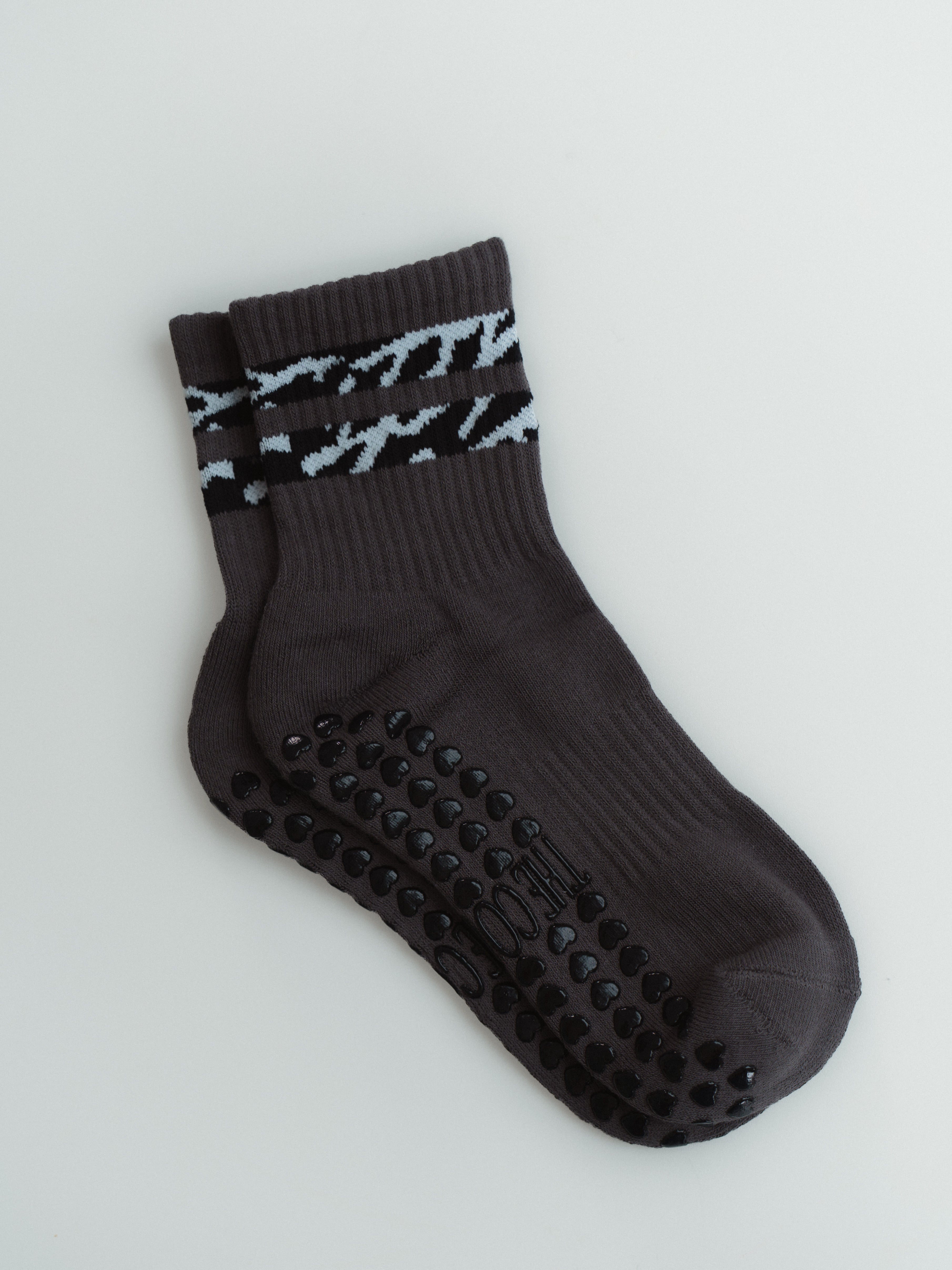 TCC Coastal Concrete Double Stripe Grip Sock