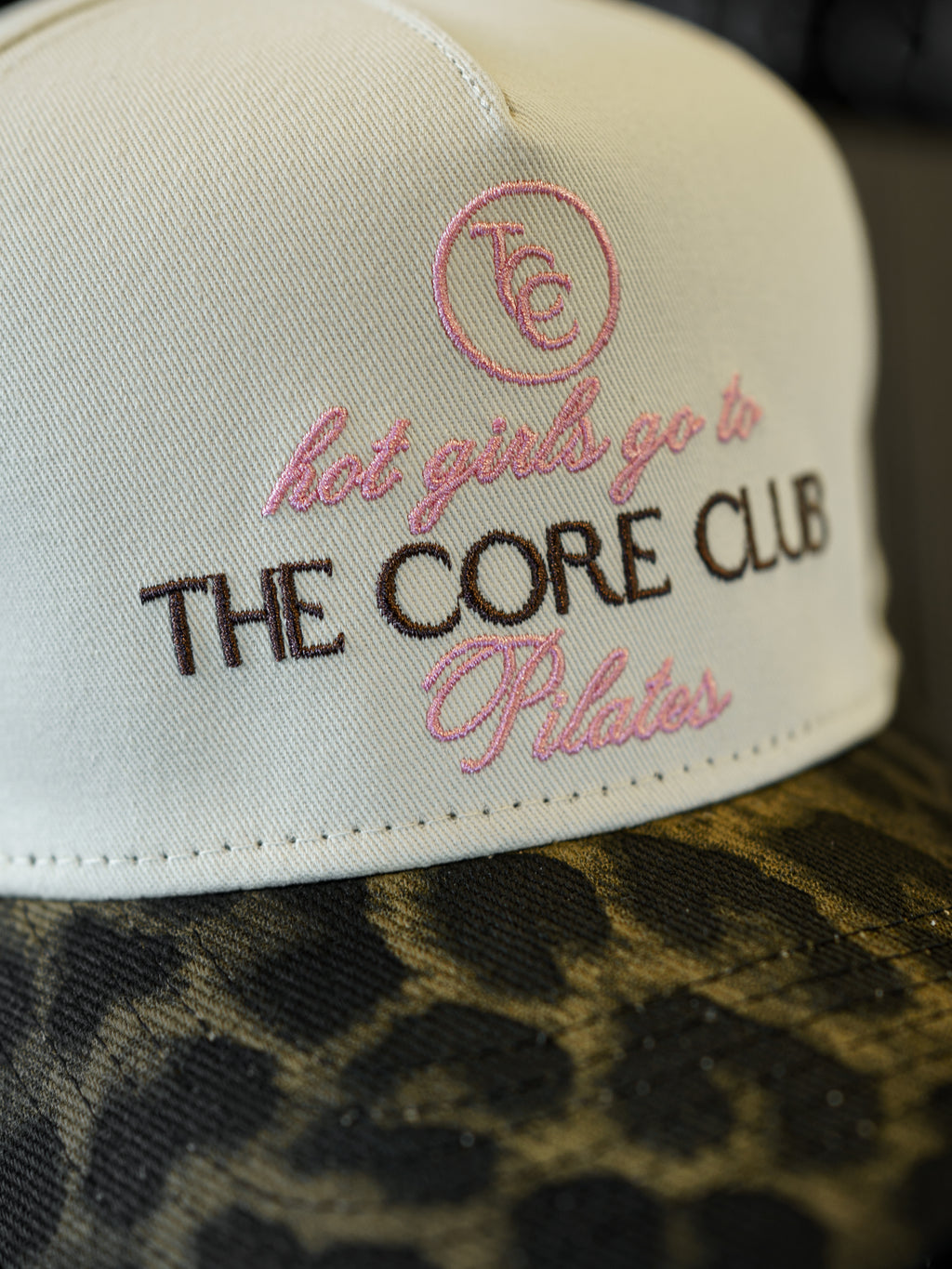 TCC Hot Girls Pilates Cheetah Baseball Hat | Pilates Outfit Accessories