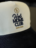 TCC Hot Moms Club Navy Corduroy Baseball Hat | Pilates Outfit Accessories