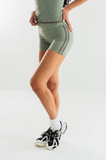 TCC Contrast Stripe 4" Biker Shorts