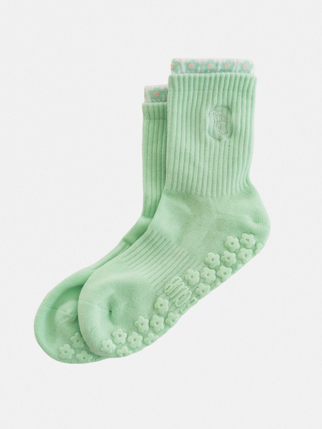 TCC Layered Cuff Grip Sock