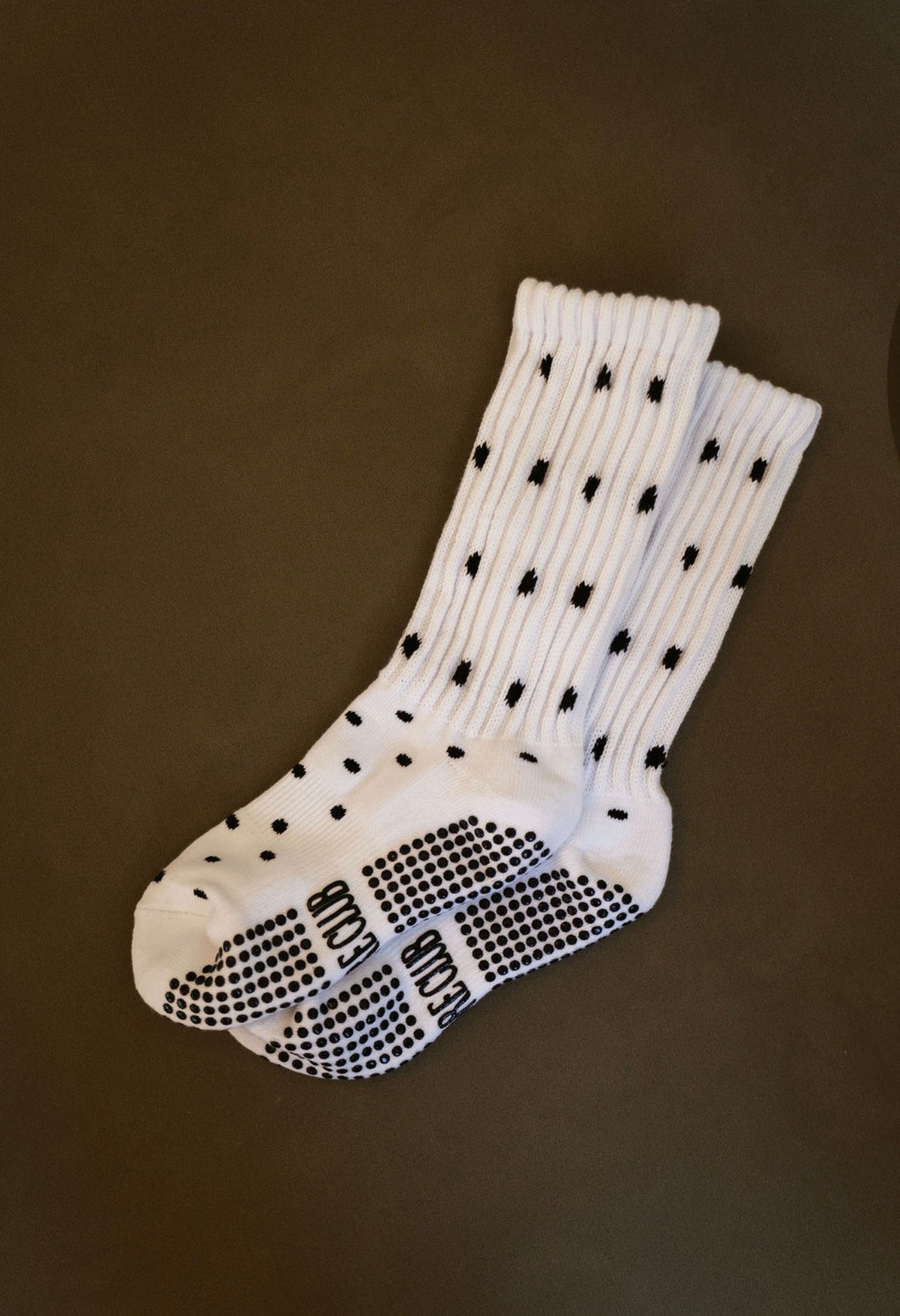 TCC Polka Dot Scrunch Lounge Grip Sock