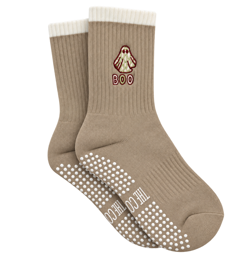 TCC 'Boo' Pilates Grip Socks