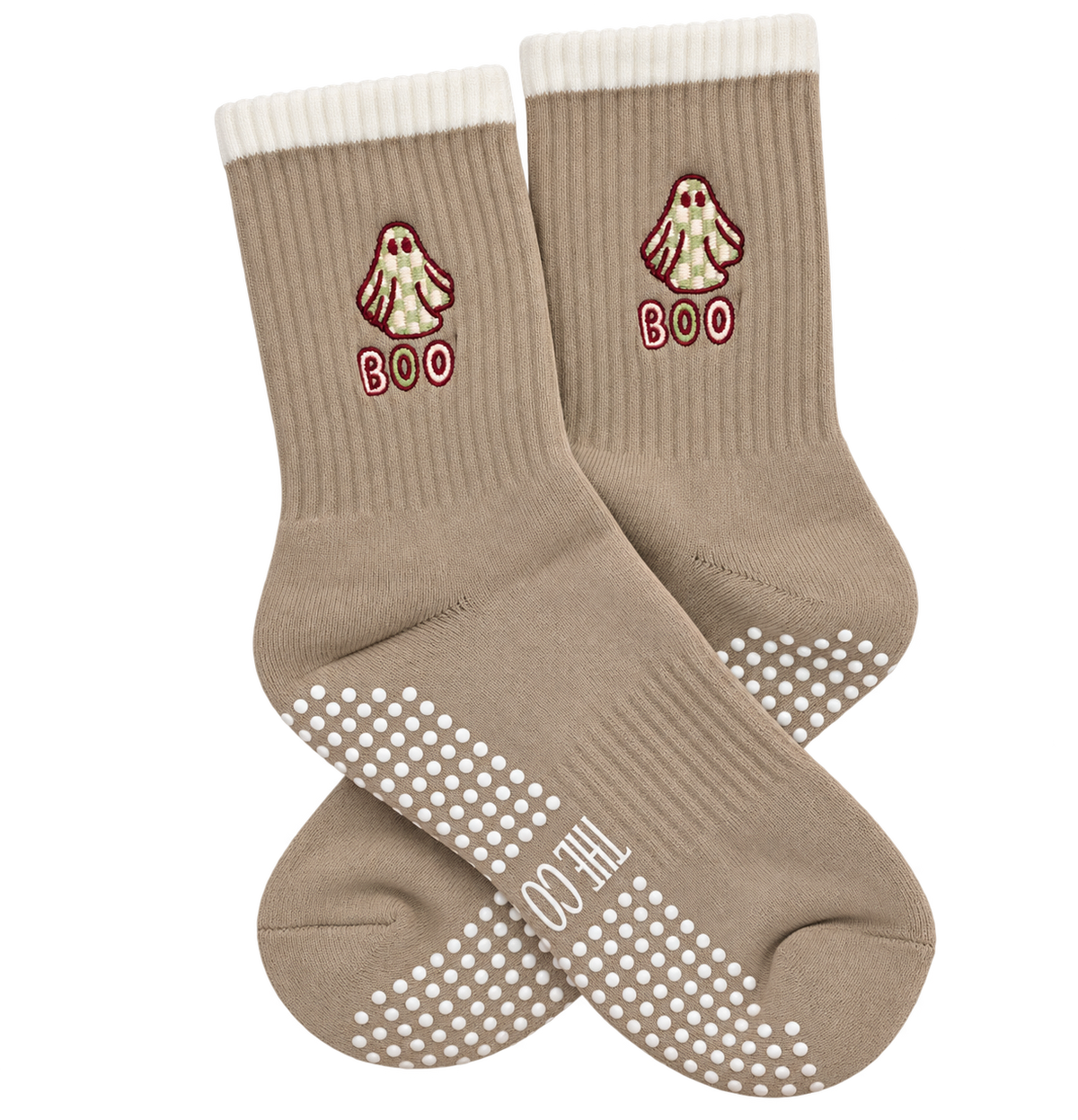 TCC 'Boo' Pilates Grip Socks